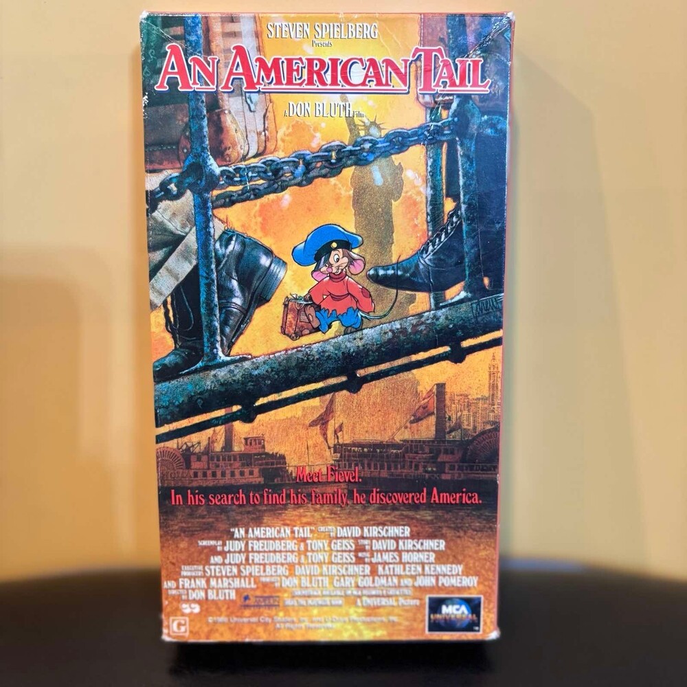 An American Tail VHS 1986 MCA Universal Steven Spielberg Don Bluth Animated